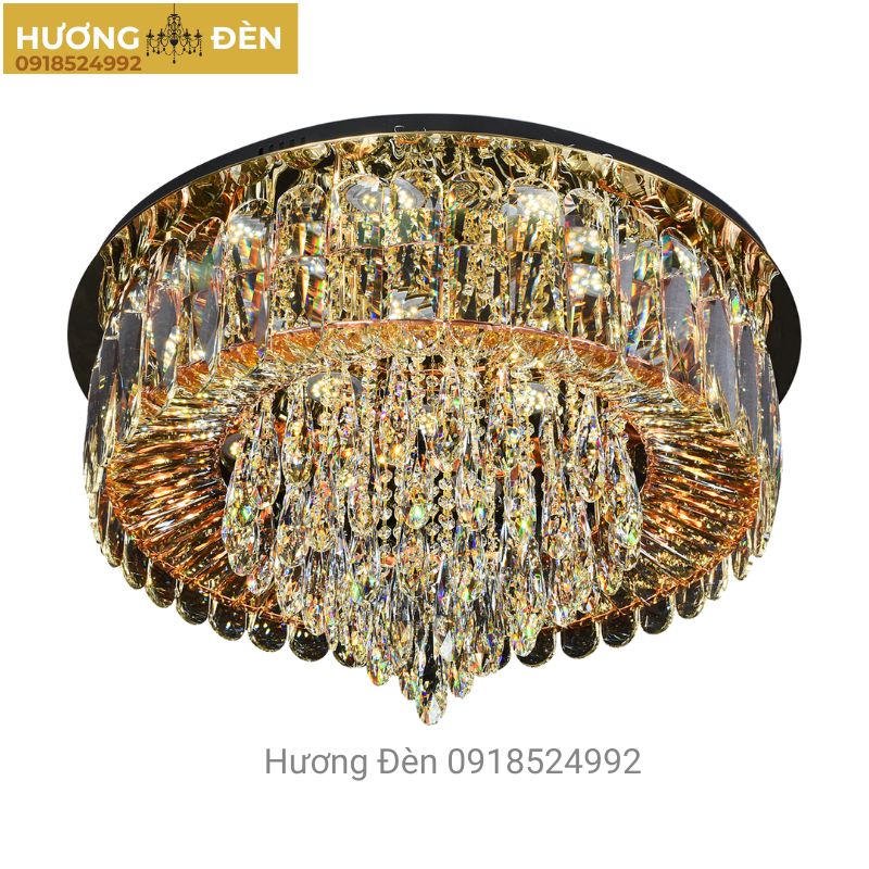 Đèn mân ốp trần pha lê OTPL8137T800